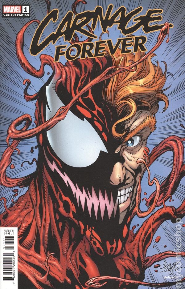 Carnage Forever 1C variante Bagley quasi nuovo 2022 immagine stock
