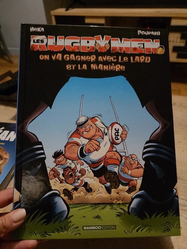 Bande dessinée les rugbymen poupard