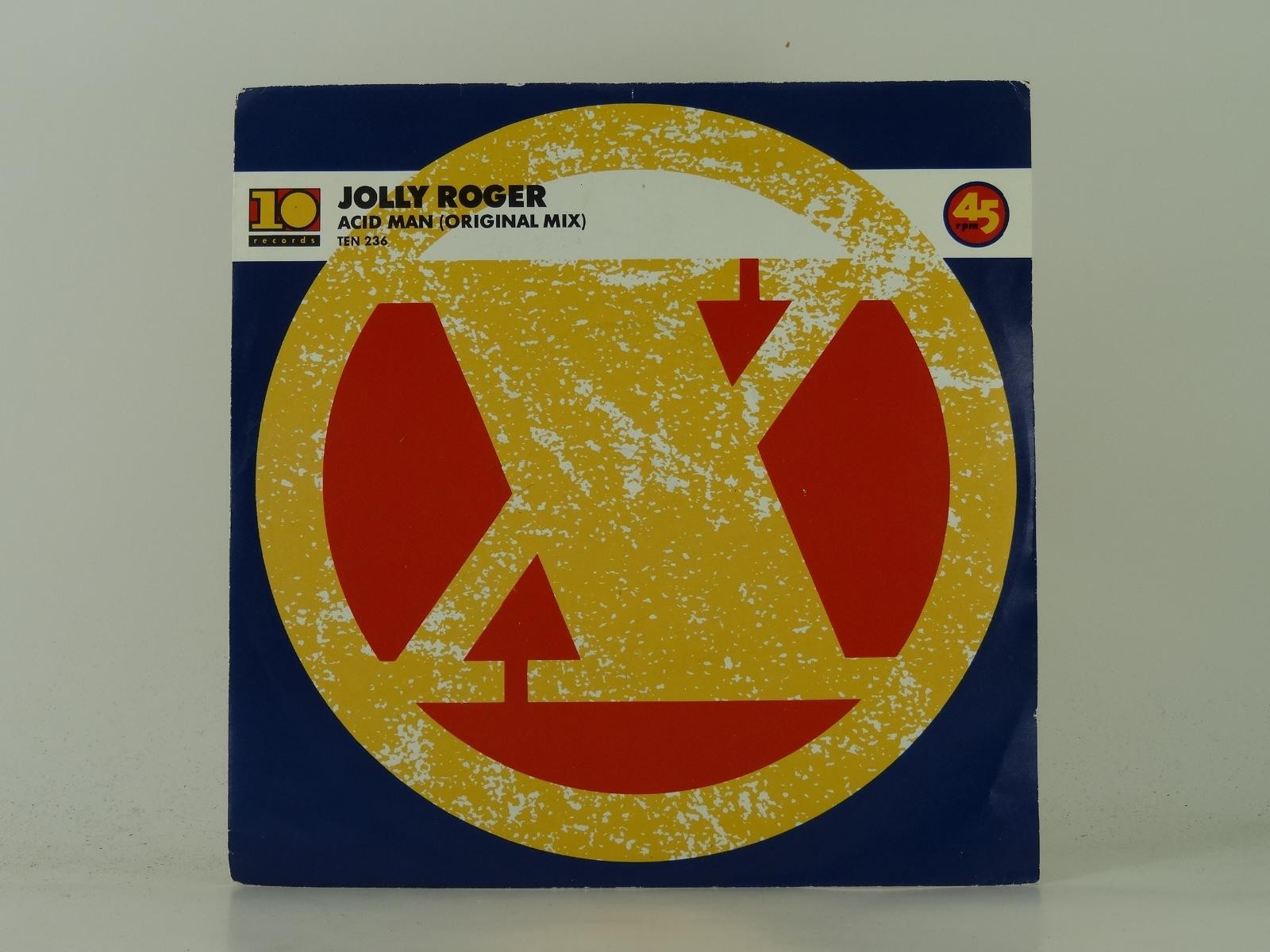 JOLLY ROGER ACID MAN (ORIGINAL MIX) (51) 2 Track 7" Single plus Picture Sleeve T