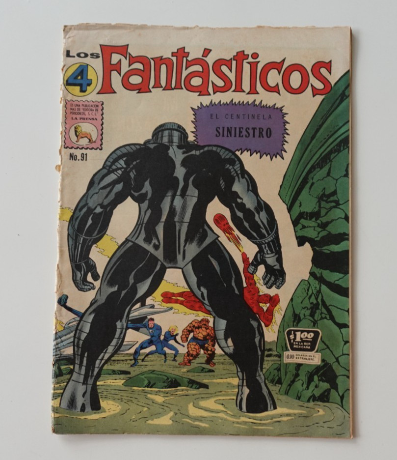 Cómic E. LA PRENSA/MESSICO 4 FANTASTICI " 1968 #91 SINIESTRO