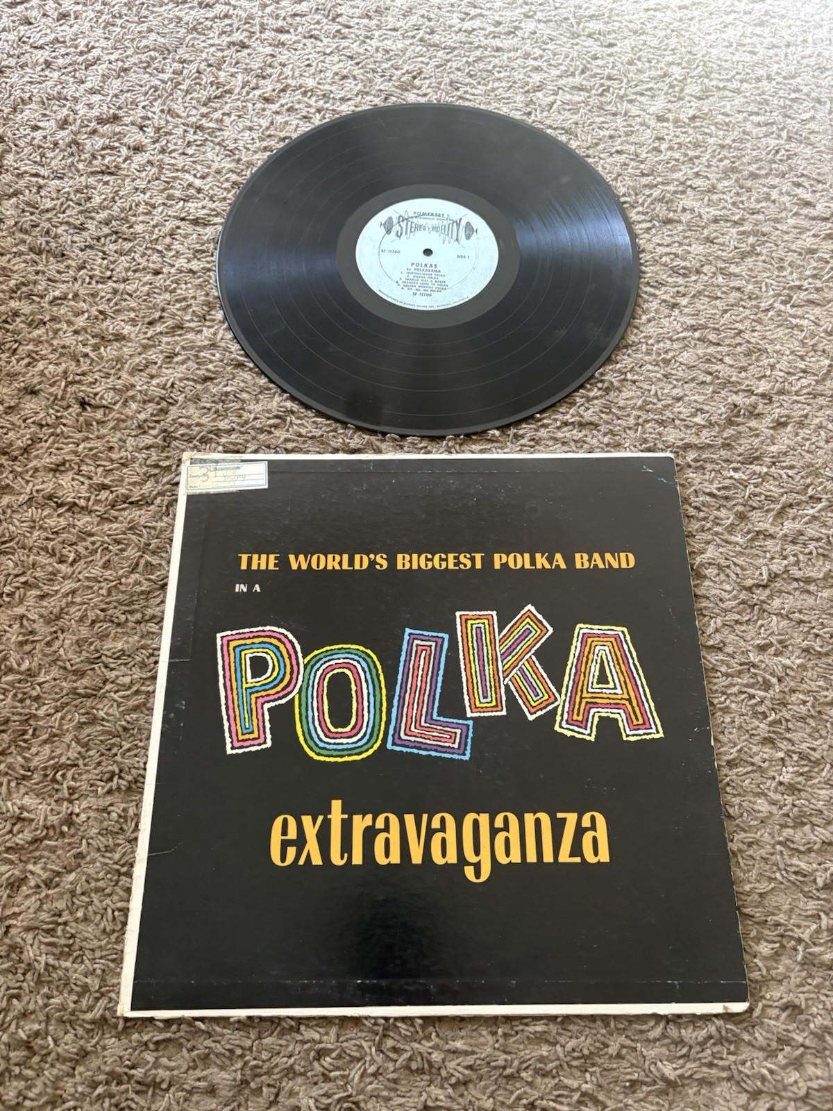 The World's Biggest Polka Band - Polka Extravaganza 33rpm VG+ AB109