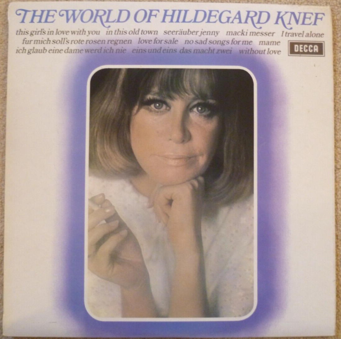 Hildegard Knef The World Of Hildegard Knef 1971 UK Vinyl LP  SPA 181     EX/VG+