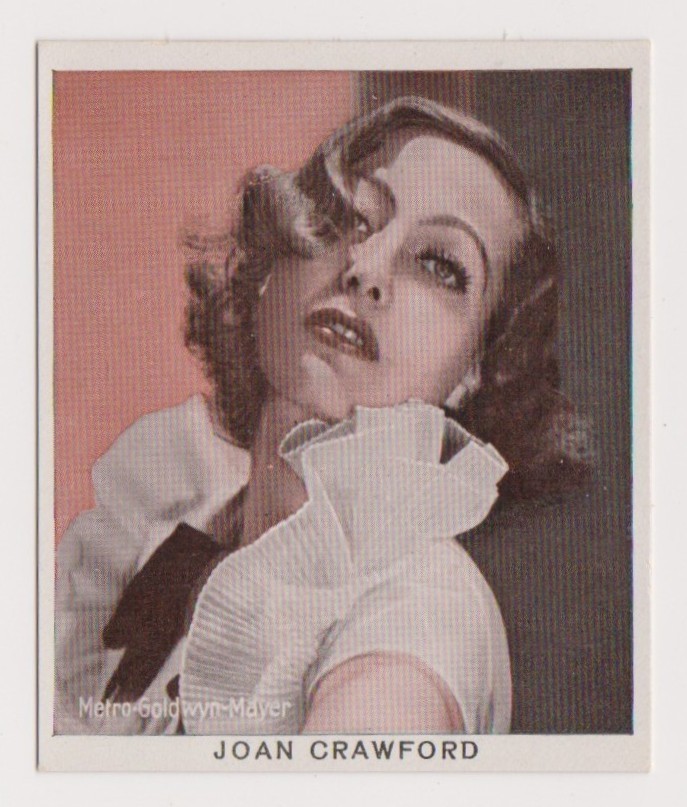 Joan Crawford 1934 Haus Bergmann German Tobacco Card #144 Film Star