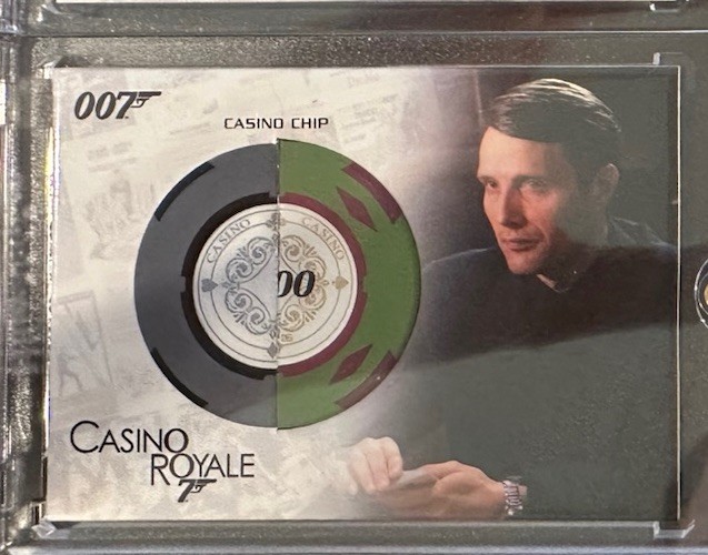 RARO 2007 James Bond The Complete $500 Casino Royale Chip (metà sinistra) reliquia RC18