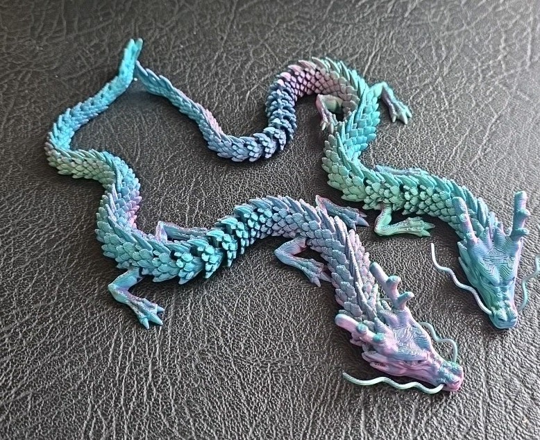 DUE (2) NUOVI draghi fidget articolati 12" stampati in 3D colore fantastico!!  