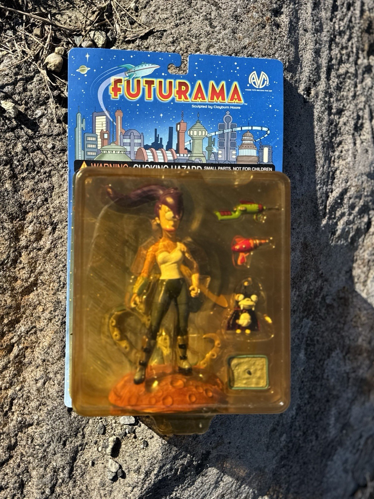Vintage 2000 MAC Futurama Leela Action Figure Sealed 90s Simpsons Toy Rare