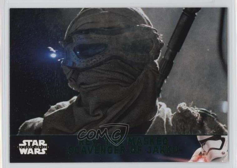 2016 Topps Star Wars: The Force Awakens Series 2 Lightsaber Green Rey #22 2k3
