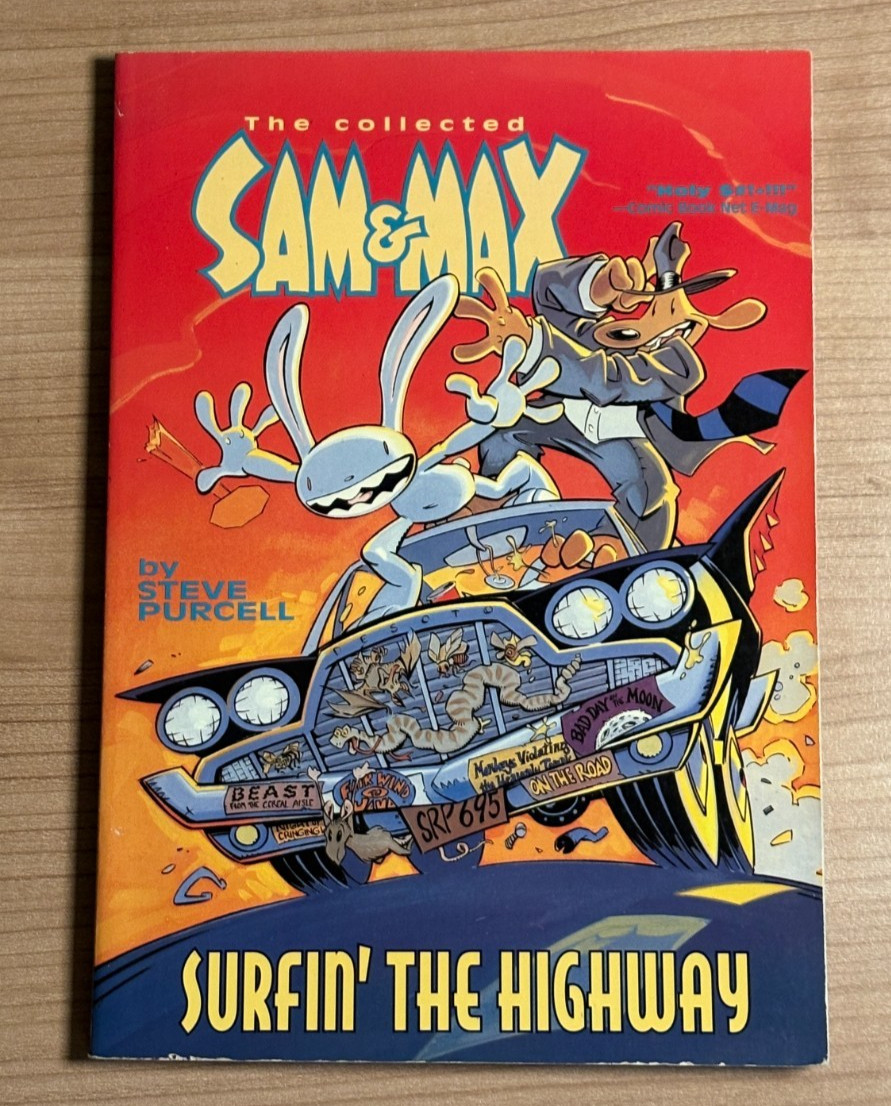 Sam & Max Surfin' The Highway da collezione di Steve Purcell 1996 seconda stampa TPB