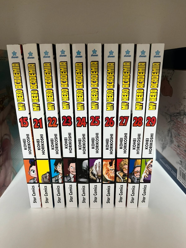 my hero academia volumi 15, 21-29