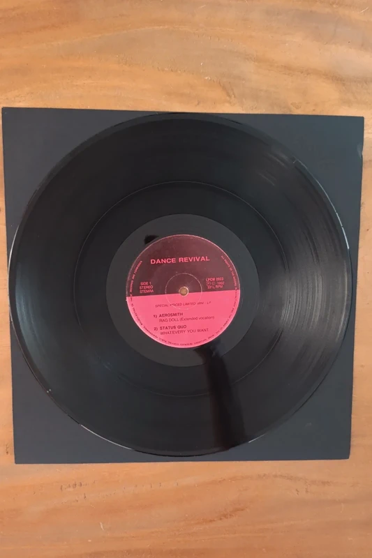 Vinile LP "Dance Revival" (1992) - Aerosmith, Van Halen, Status Quo, Rod Stewart