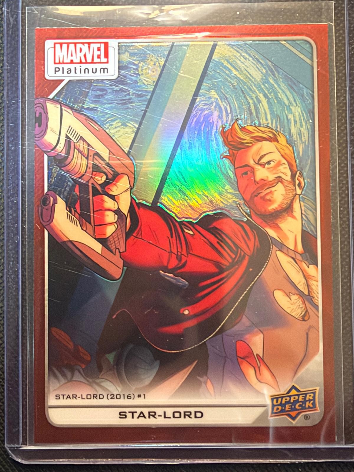 2023 Upper Deck Marvel Platinum #116 Star-Lord Arcobaleno Rosso