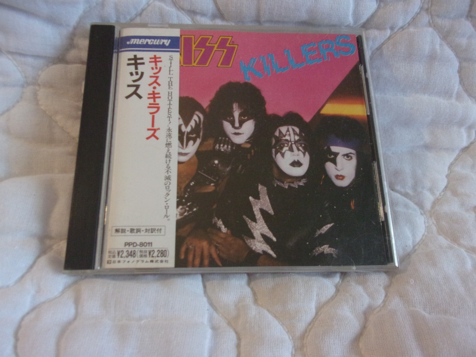 KISS KILLERS CD OBI 1982 JAPAN MERCURY PPD-8011 PAUL STANLEY GENE SIMMONS HITS