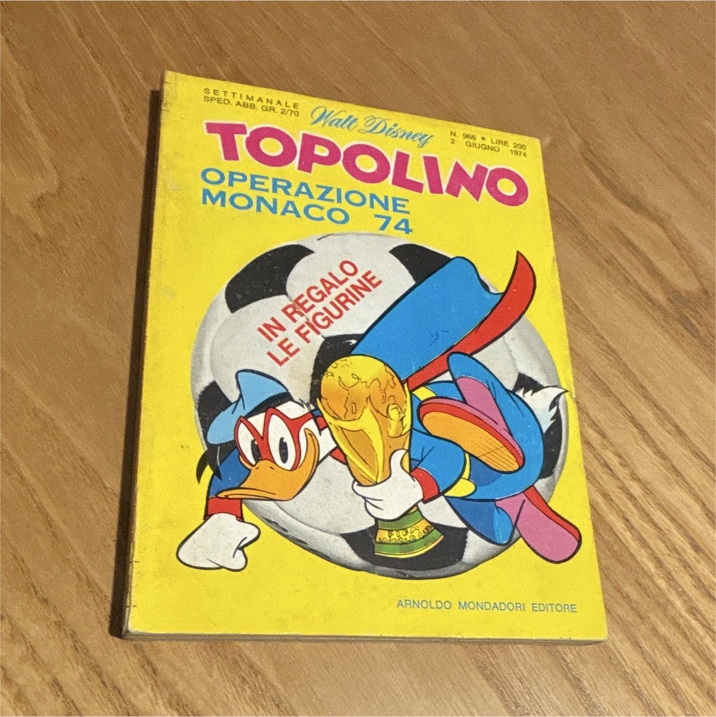 Topolino n.966 Operazione Monaco '74 1974 Mondadori 