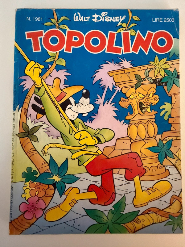 Fumetto topolino numero 1981 anno 1993