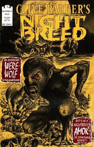 Nightbreed Clive Barker #18 VF 8.0 1992 Immagine Stock