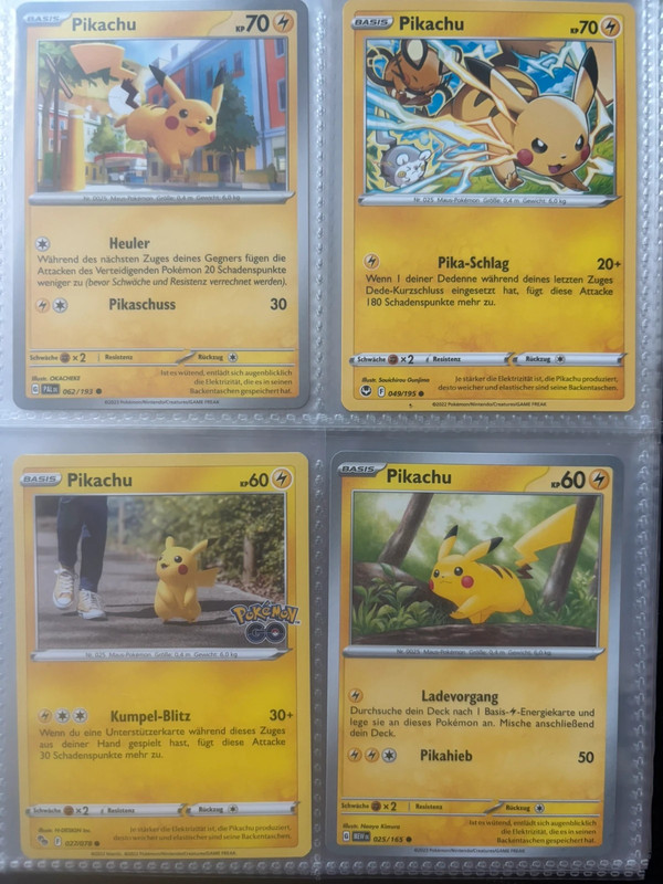 Pokémon Pikachu 4er-Set