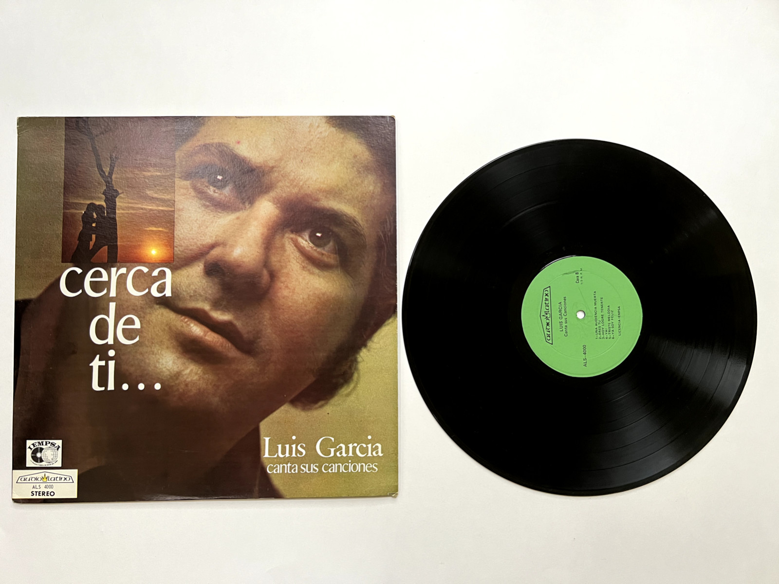 Cerca De Ti - Luis Garcia ~ Canta Sus Canciones ~ 1974 Vinyl Record LP Latino,