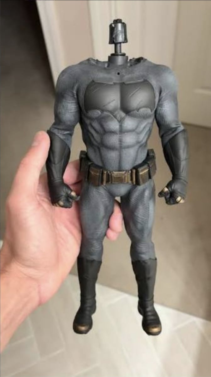 Topo Studios Bvs Batman Hot Toy Gautlents e stivali senza cuciture