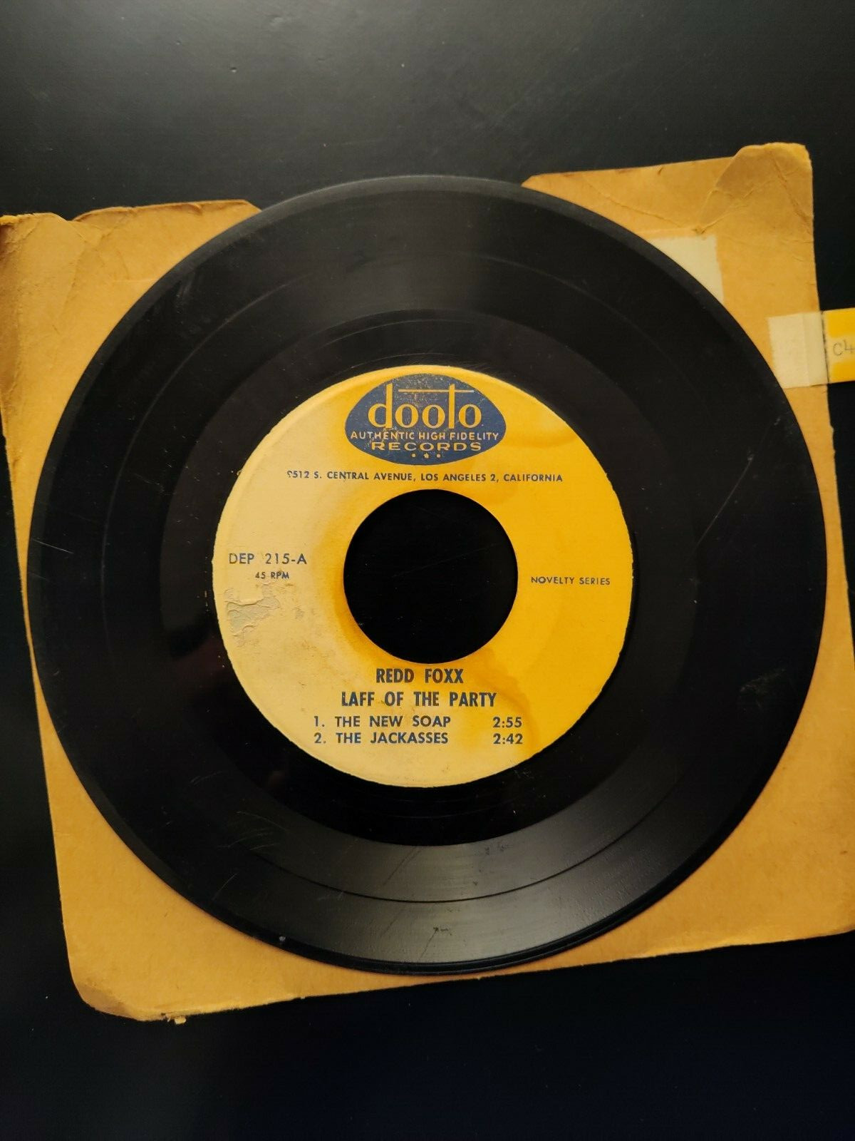 Redd Foxx - Laff of the Party (Vol 1) - 45rpm 7" - Doolo DEP 215-A