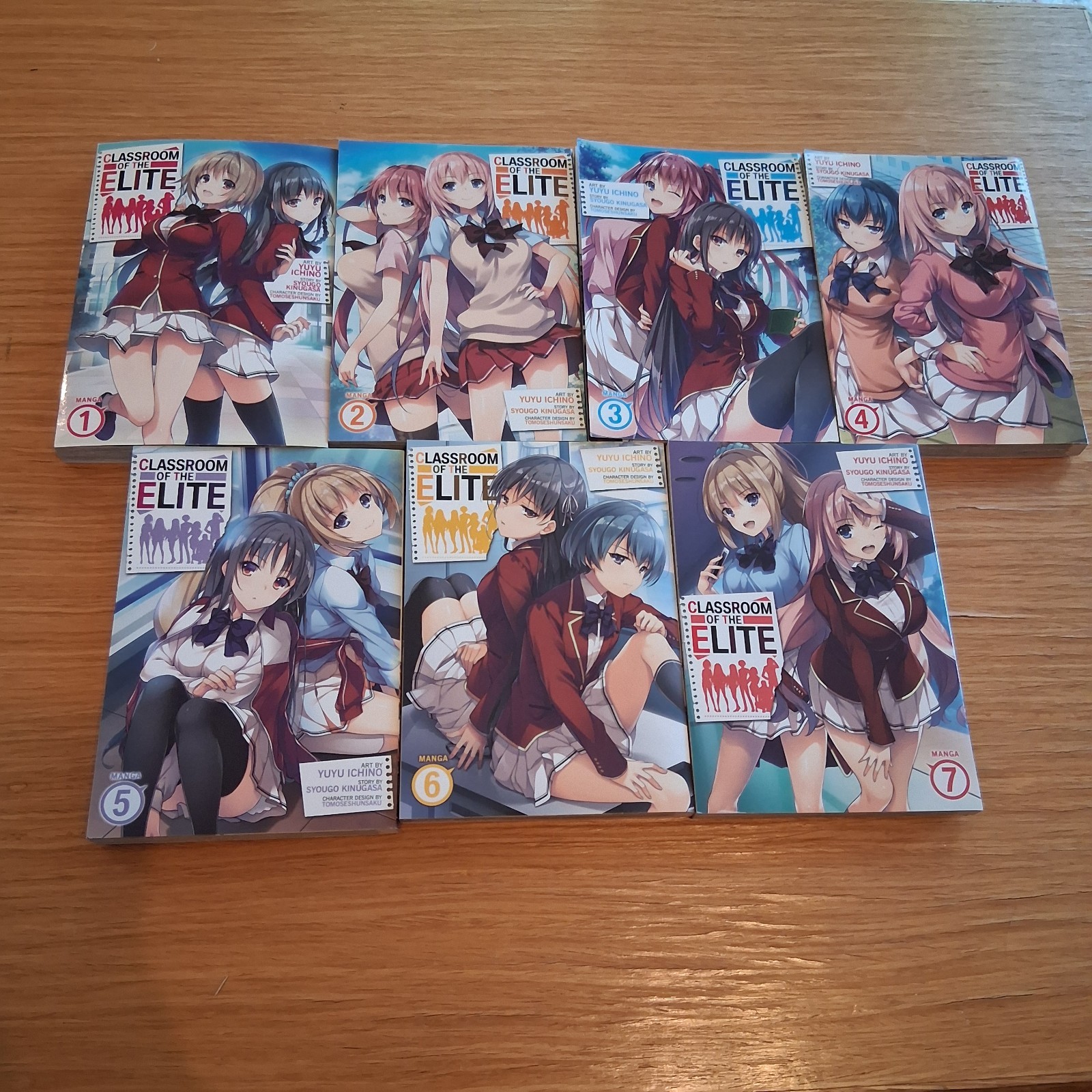 Classroom of the Elite Manga Volumi 1-7 Inglese Autentico Sette Mari