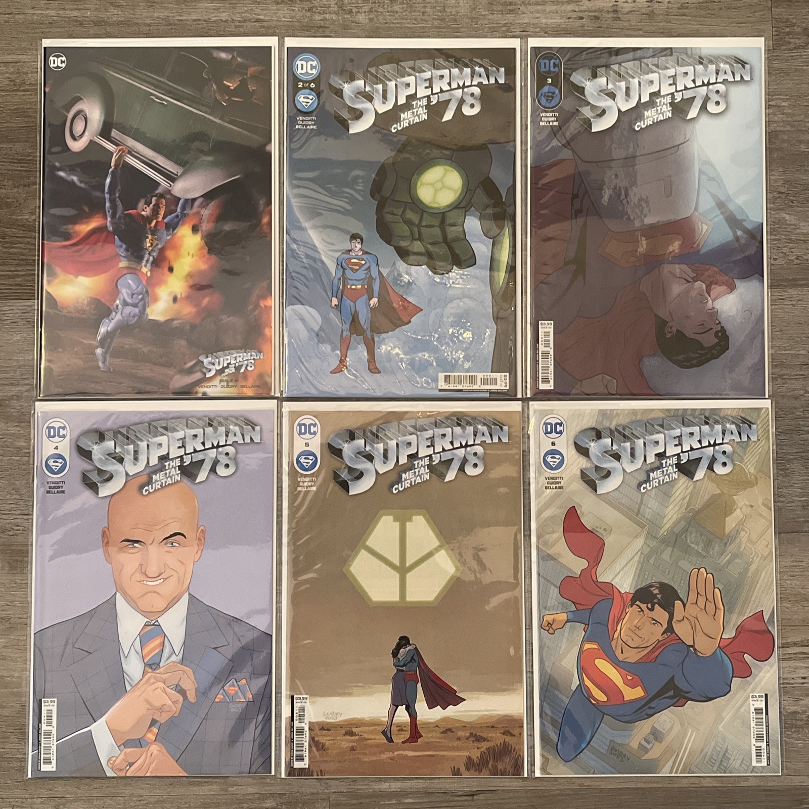 SUPERMAN '78 THE METAL CURTAIN Lotto (x6) DC COMICS ~🔥 Set completo!🔥~ Pacchetto B&B #1-6
