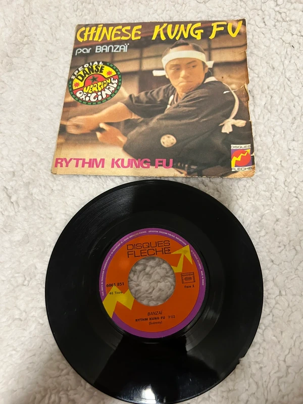 Vinyle 45 tours banzai chinese Kung fu