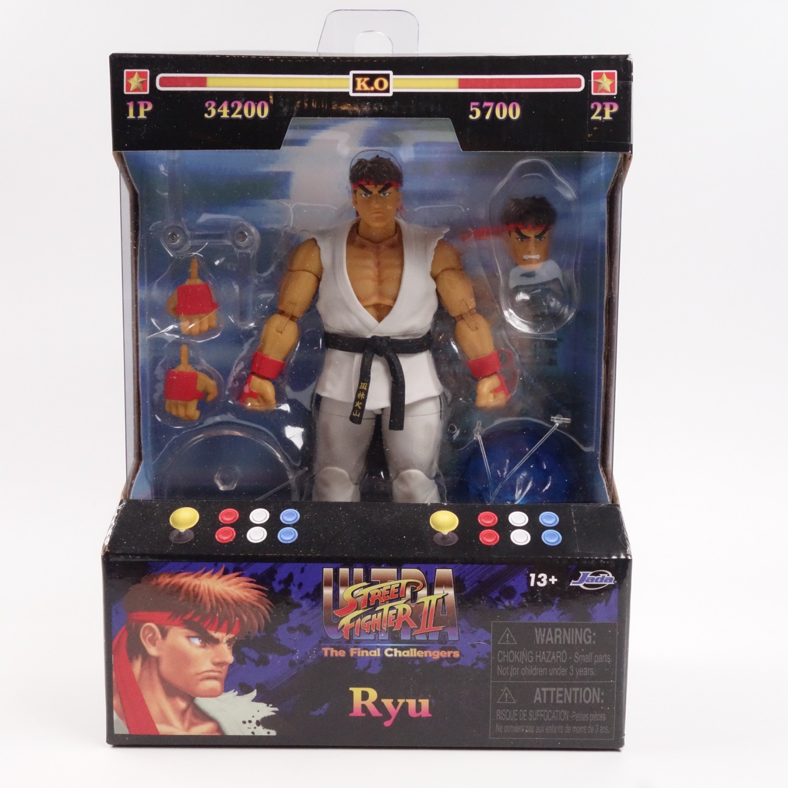 Jada Toys Ultra Street Fighter II Ryu The Final Challengers 6" Action Figure