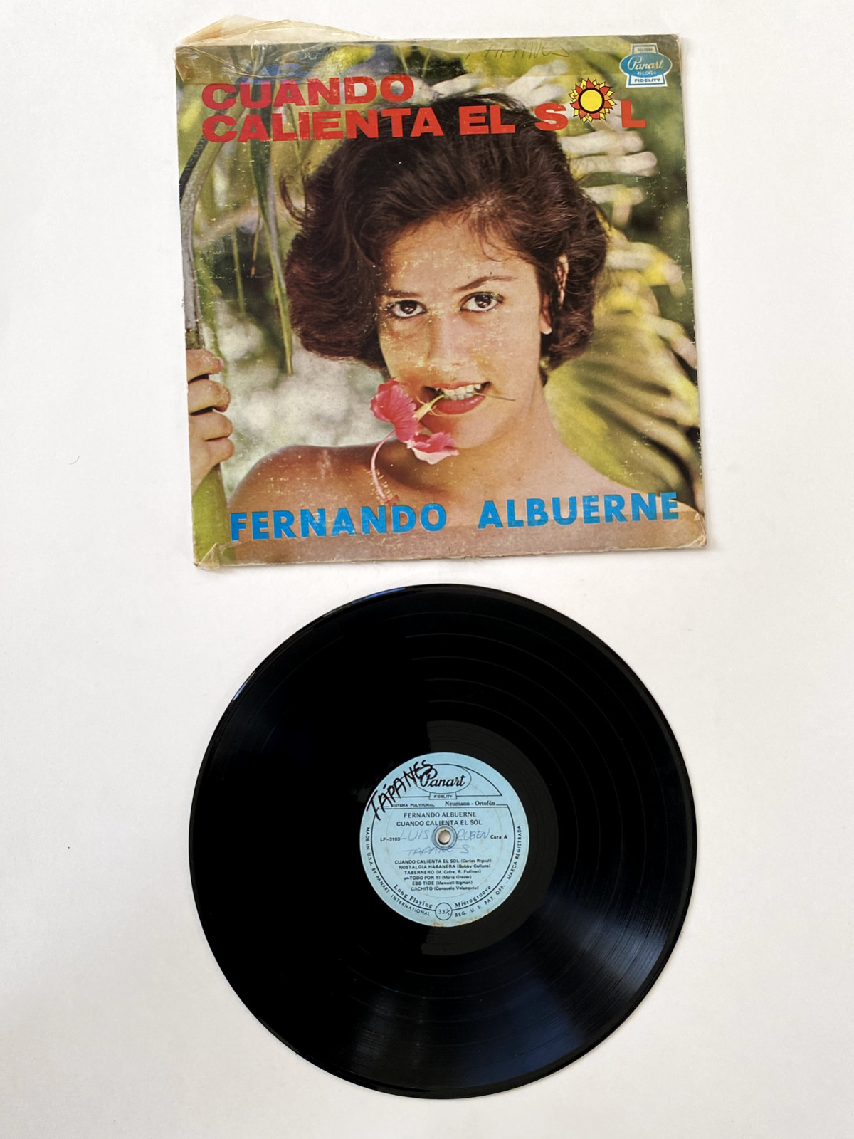 FERNANDO ALBUERNE Cuando Calienta el Sol (Panart LP 12" 33 rpm Record) RARE