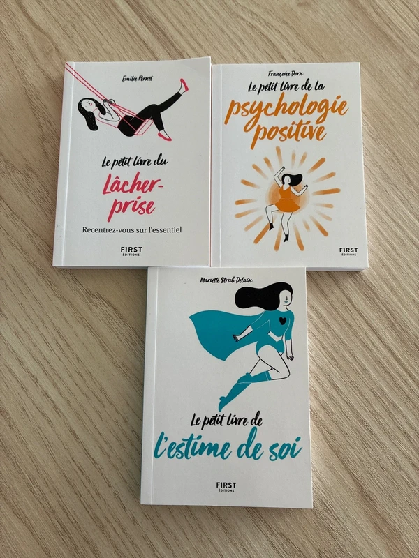 Lot de trois livres développement personnel