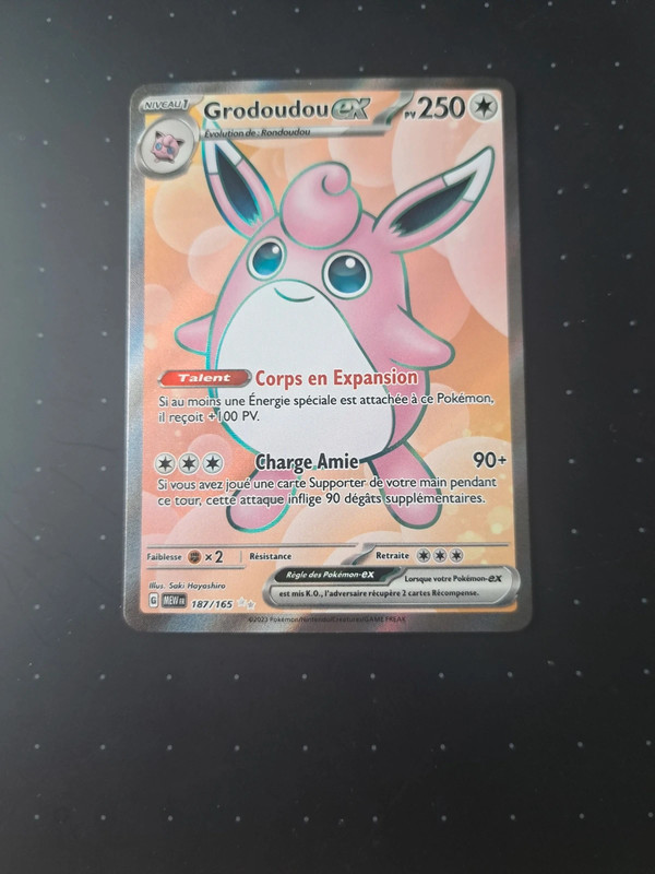Grodoudou ex 187/165 - carte pokemon 151