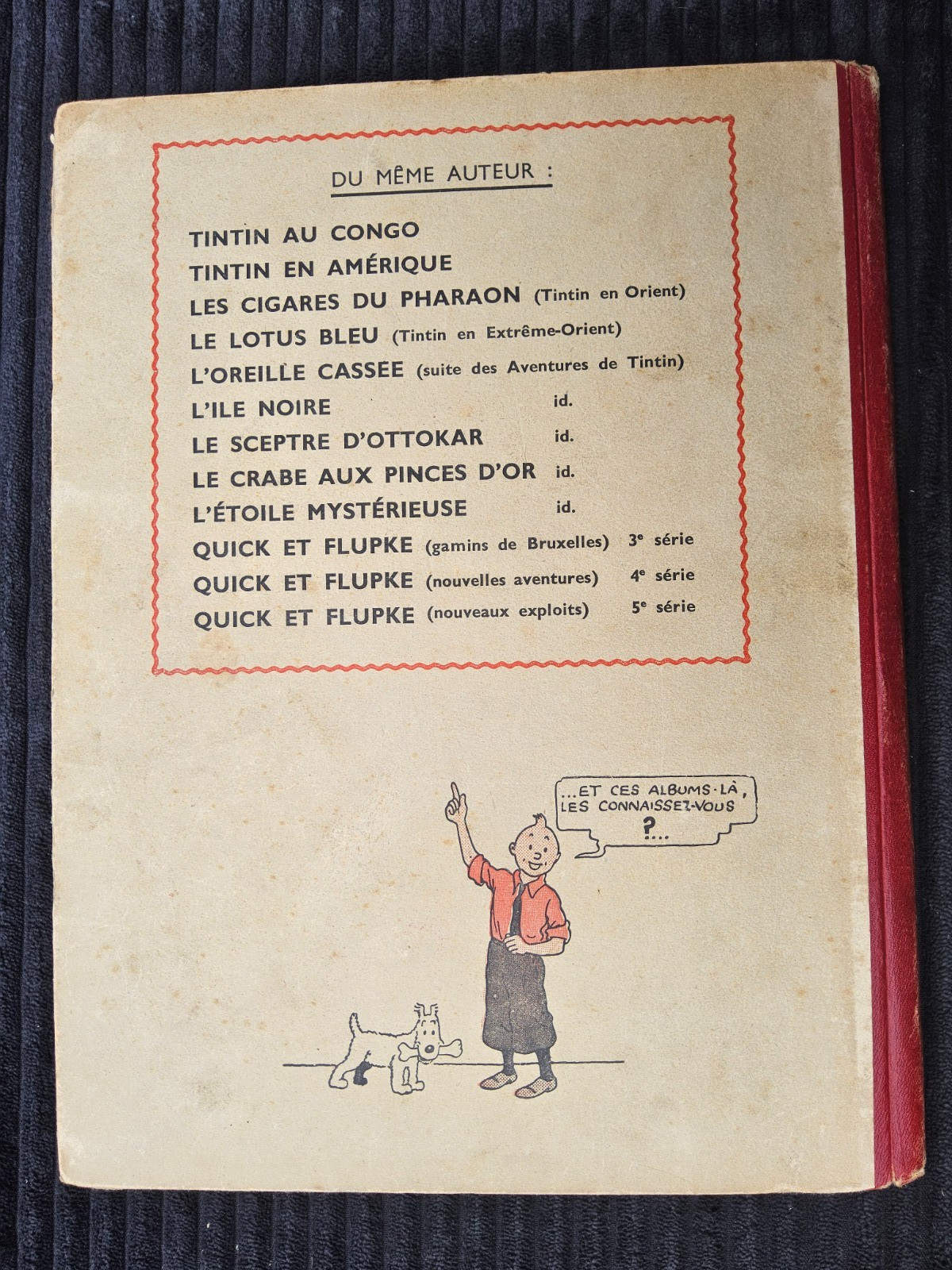 Tintin - L’étoile mystérieuse - EO Couleurs A18 Sans Titre de 1943 - TBE