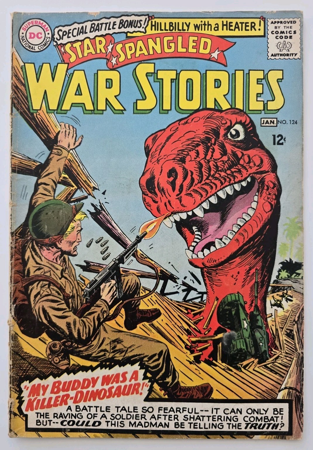 Star Spangled War Stories #124 GD/VG DC Comics 1966 COPIA UNICA!!!!
