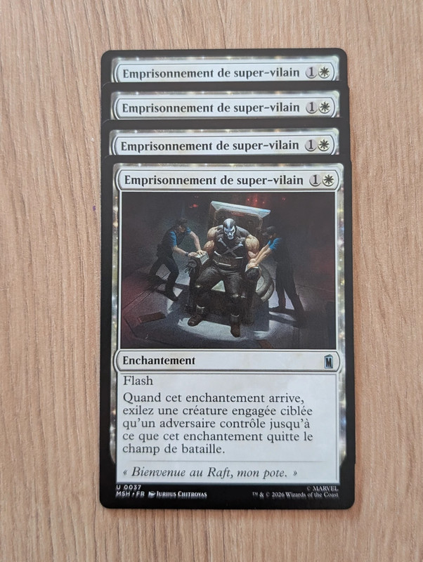 Emprisonnement de super-vilain x4