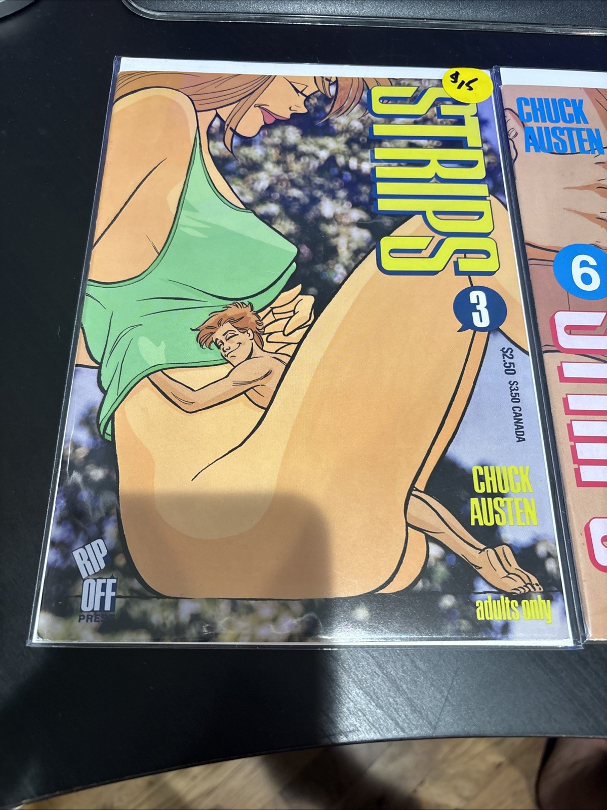 STRIPS 2 numeri #3 e 6 quasi nuovo 1990 stampa strappo Chuck Austen prima stampa non letto🔥