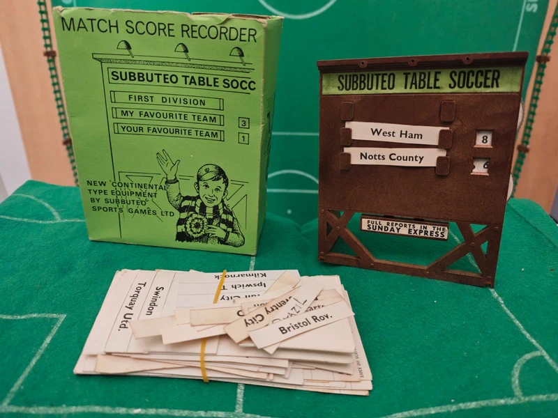Subbuteo Tabellone segna punti marrone con box