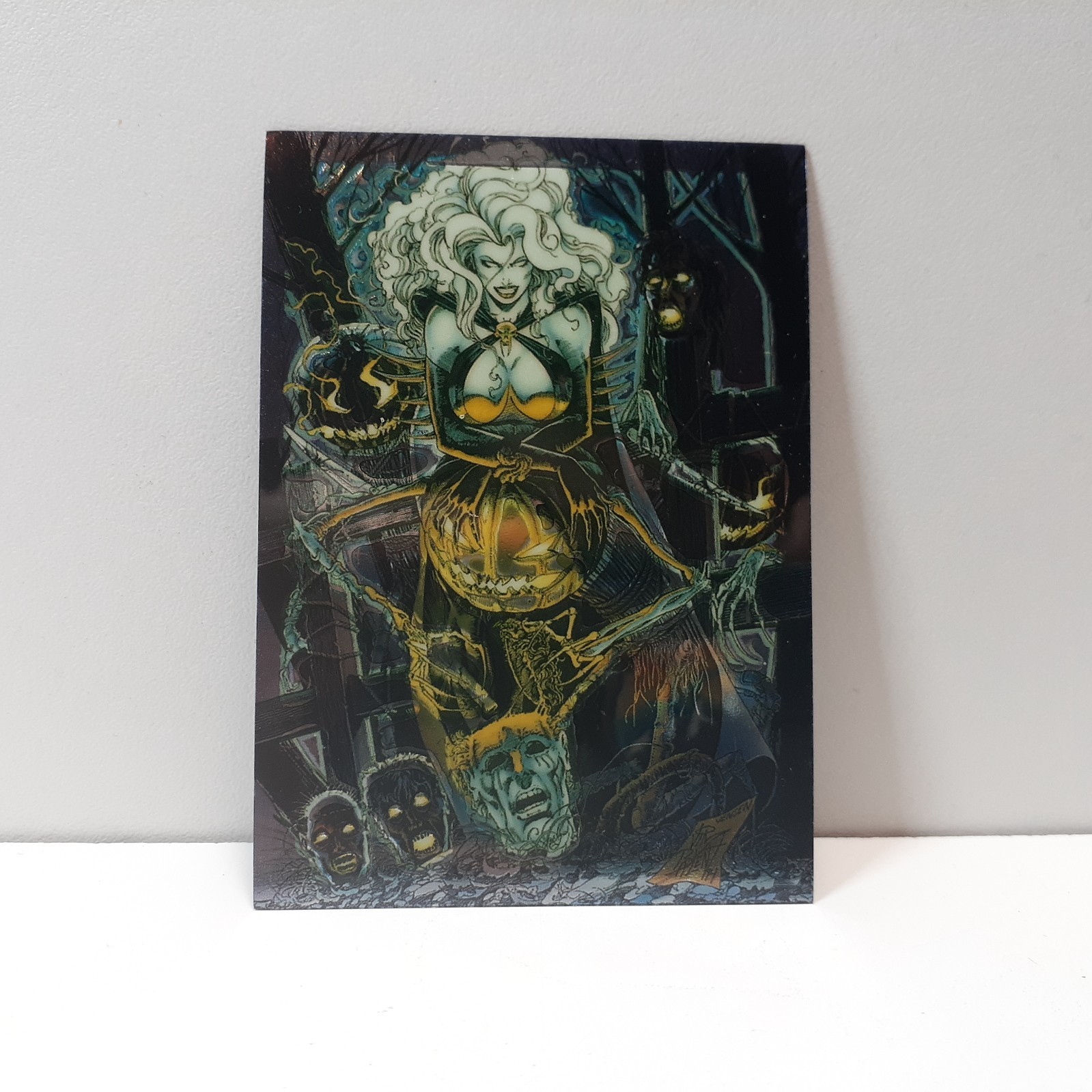 1995 Evil Ernie Krome #74 Graves of The Endless Glow In The Dark Chromium Card