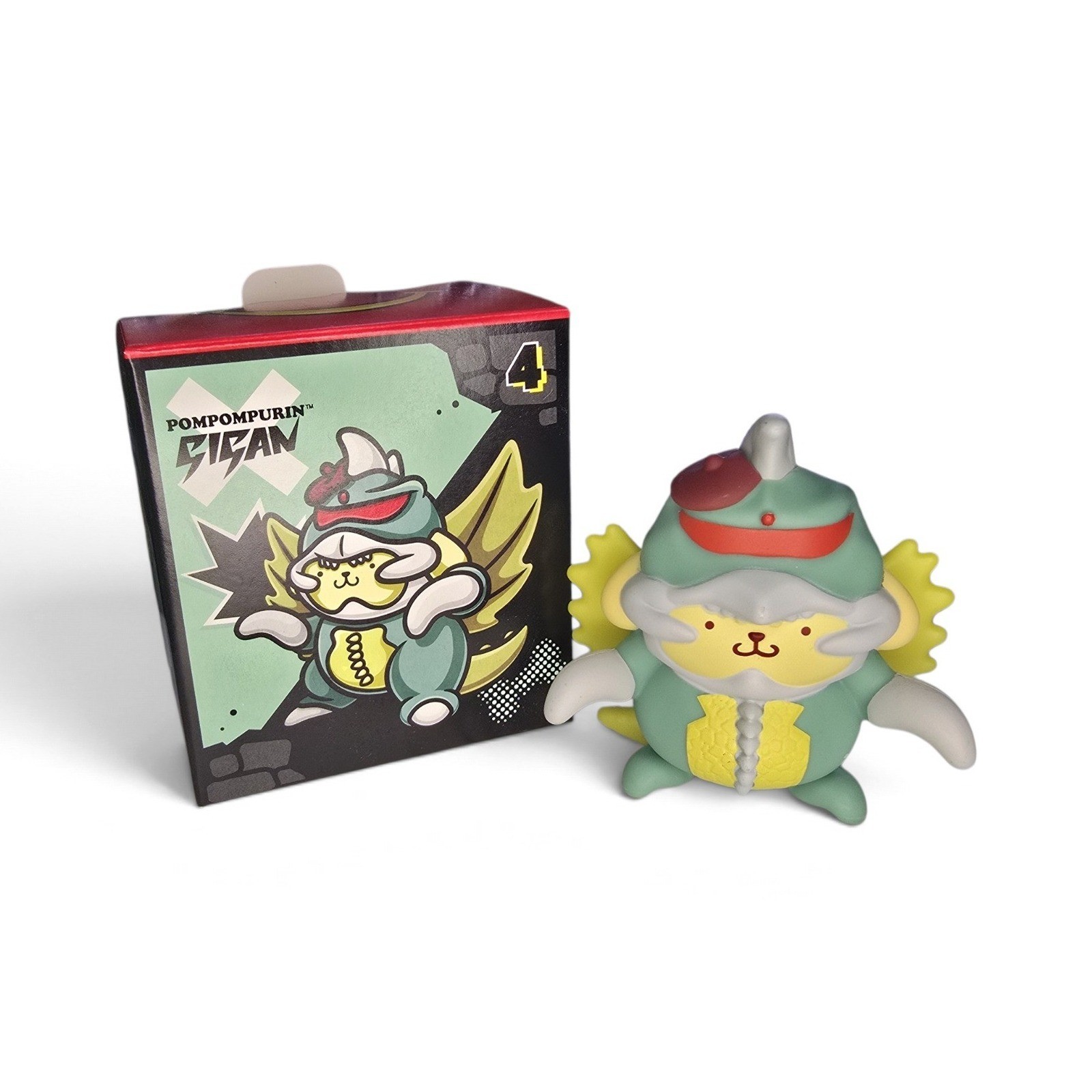 Figurina MCDONALDS Pompompurin x Gigan Hello Kitty Godzilla n. 4 giocattoli verdi per bambini