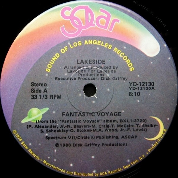 Lakeside - Fantastic Voyage 1980 12" Solar YD-12130 Very Good Plus (VG+)