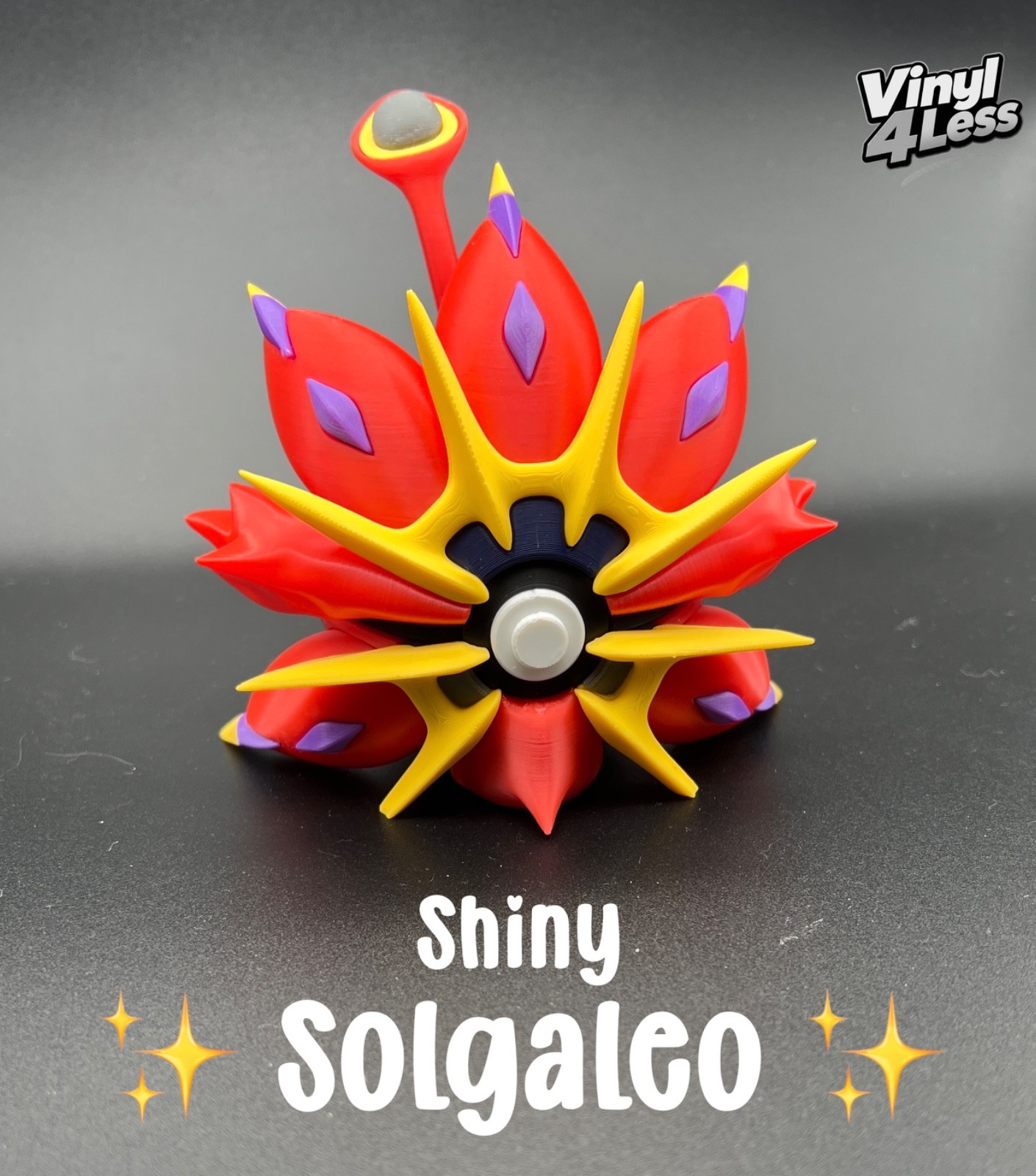 ✨SHINY✨ SOLGALEO #0791 Pokeball serie regalo da collezione stampata in 3D UK Nerd Geek