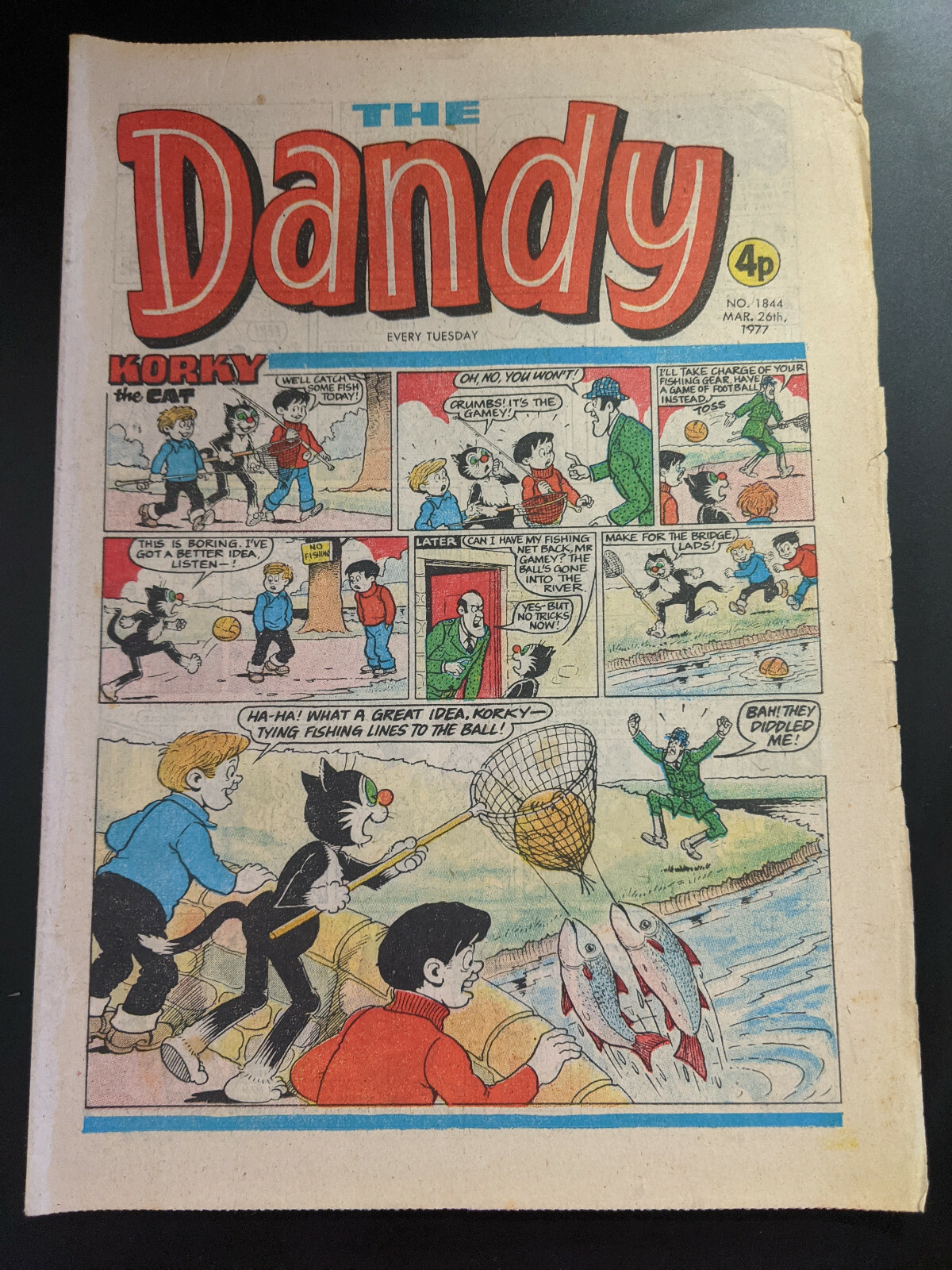 Dandy Comic No 1844 March 26th 1977.