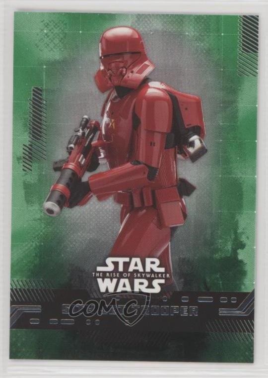 2019 Topps Star Wars Rise of Skywalker Serie 1 Green Sith Trooper Jet #41 2k3