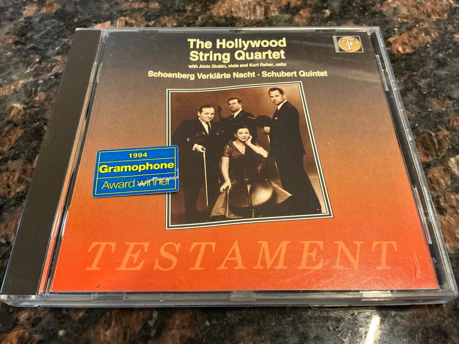 The Hollywood String Quartet Schoenberg Verklarte Nacht Schubert Quintet Cd
