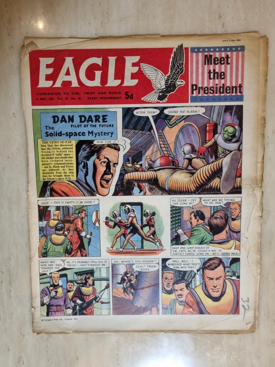 Eagle Comic Vol 12 No 18, A Dog Fight of World War I - 6th May 1961