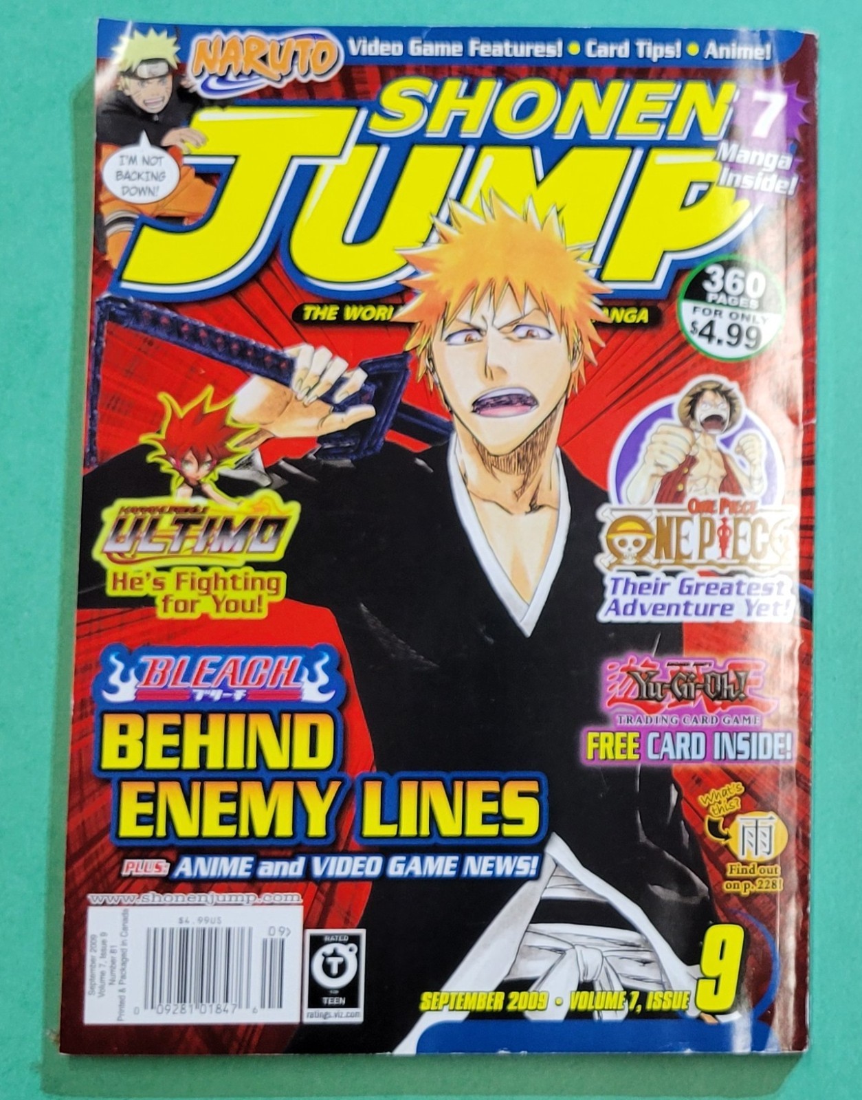 Shonen Jump Manga Fumetto Giappone Settembre 2009, Volume 7, Numero 9, #81 Yu-Gi-Oh