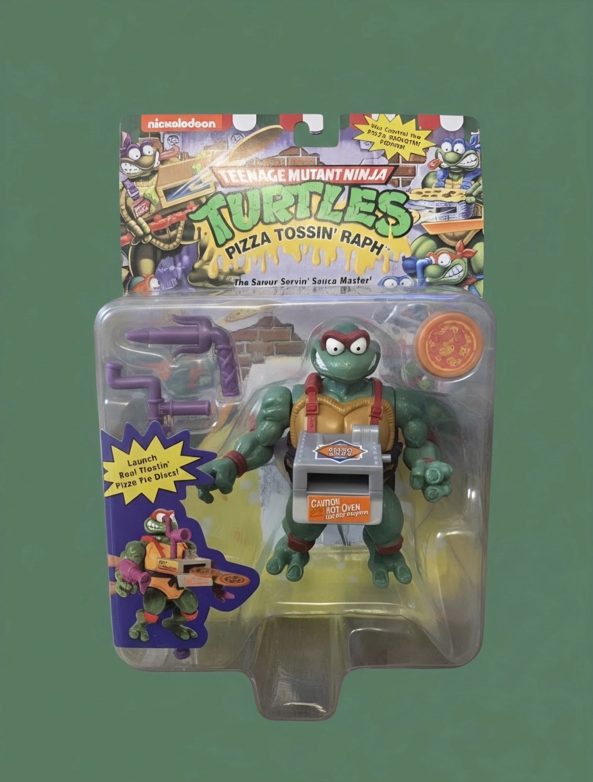 TMNT Pizza Tossin Raph nuovo in scatola Tennage Mutant Ninja Turtles Raffaello 