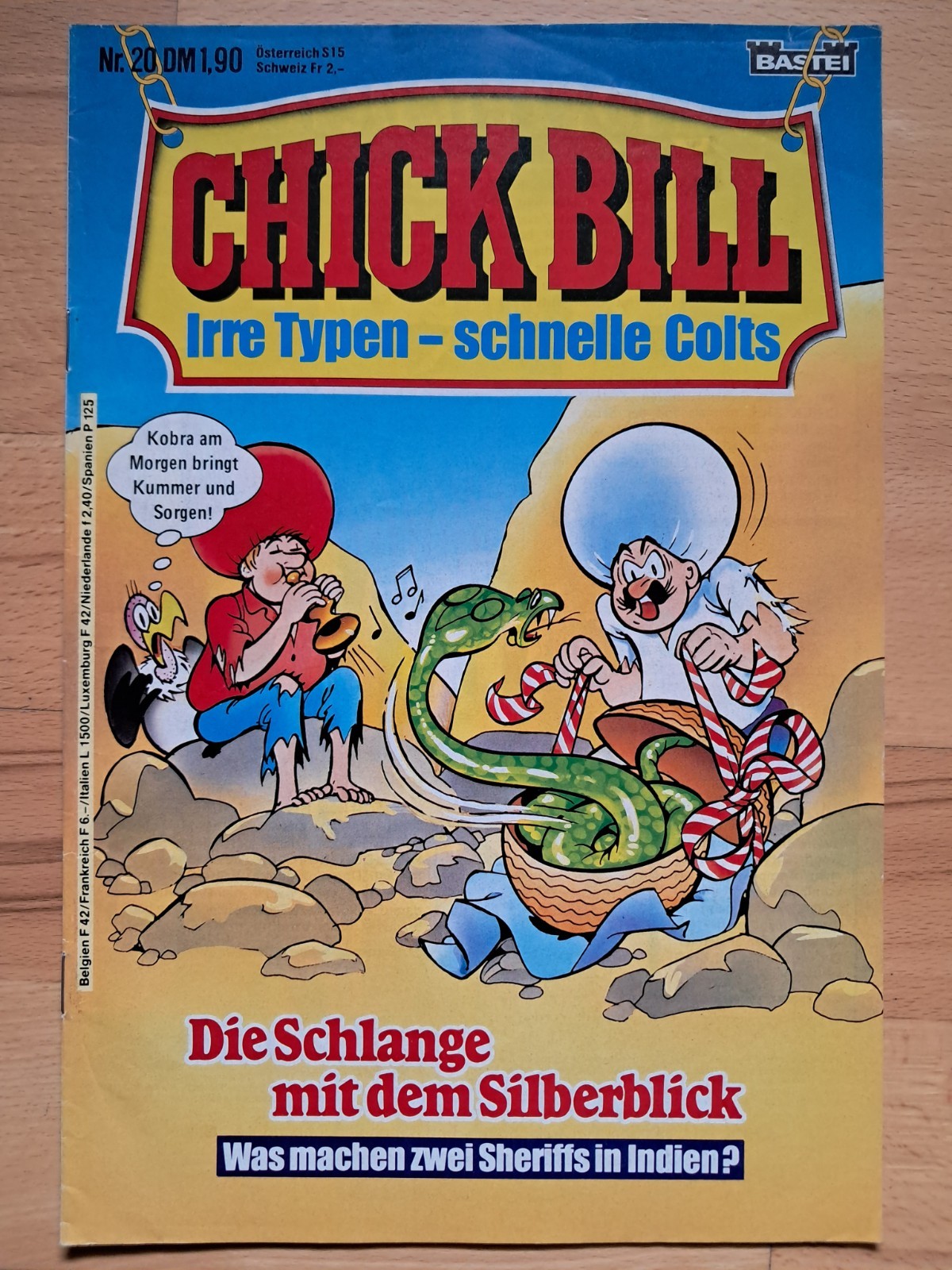Chick Bill n.20 - TOP Z1 FUNNY WESTERN COMICHEFT BASTEI Tibet