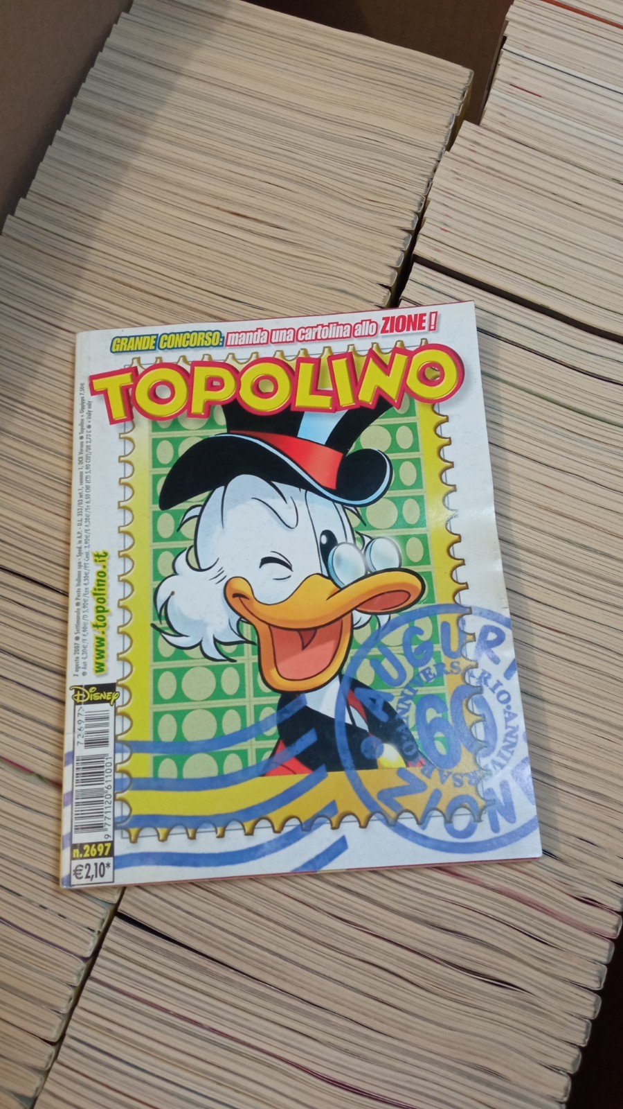 Lotto fumetti Topolino 2006-2018 n. 2642-3265 serie completa niente buchi