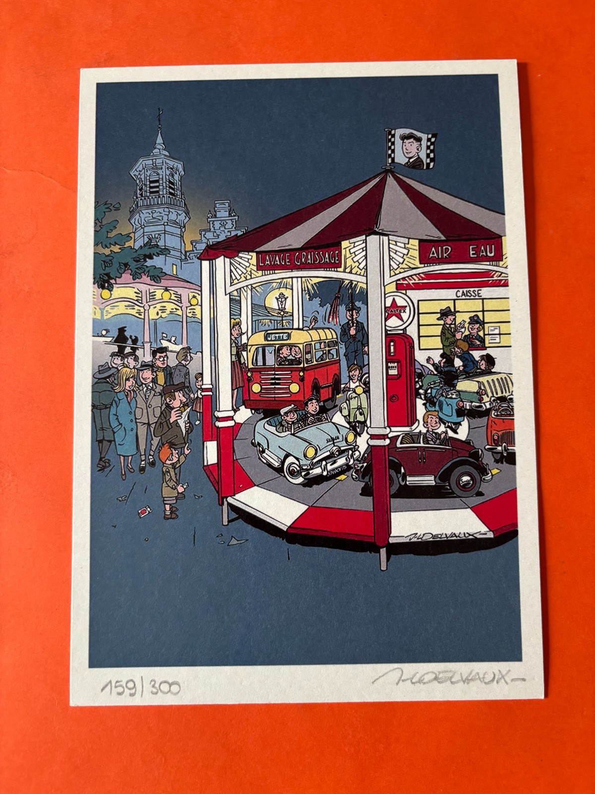 DELVAUX EX LIBRIS SIGNE JACQUES GIPAR NEUF