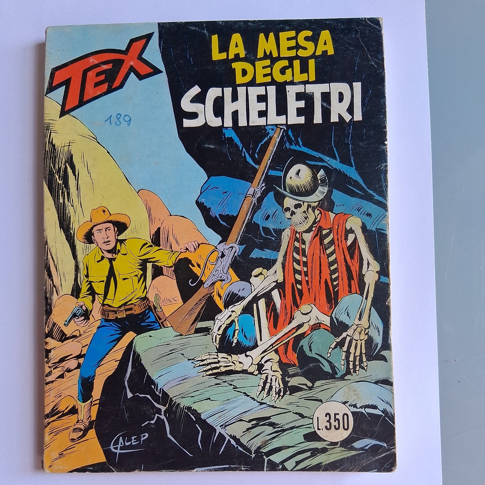 TEX GIGANTE N.189 - ORIGINALE - L.350 - LUGLIO 1976 - ED.DAIM PRESS - REG.434