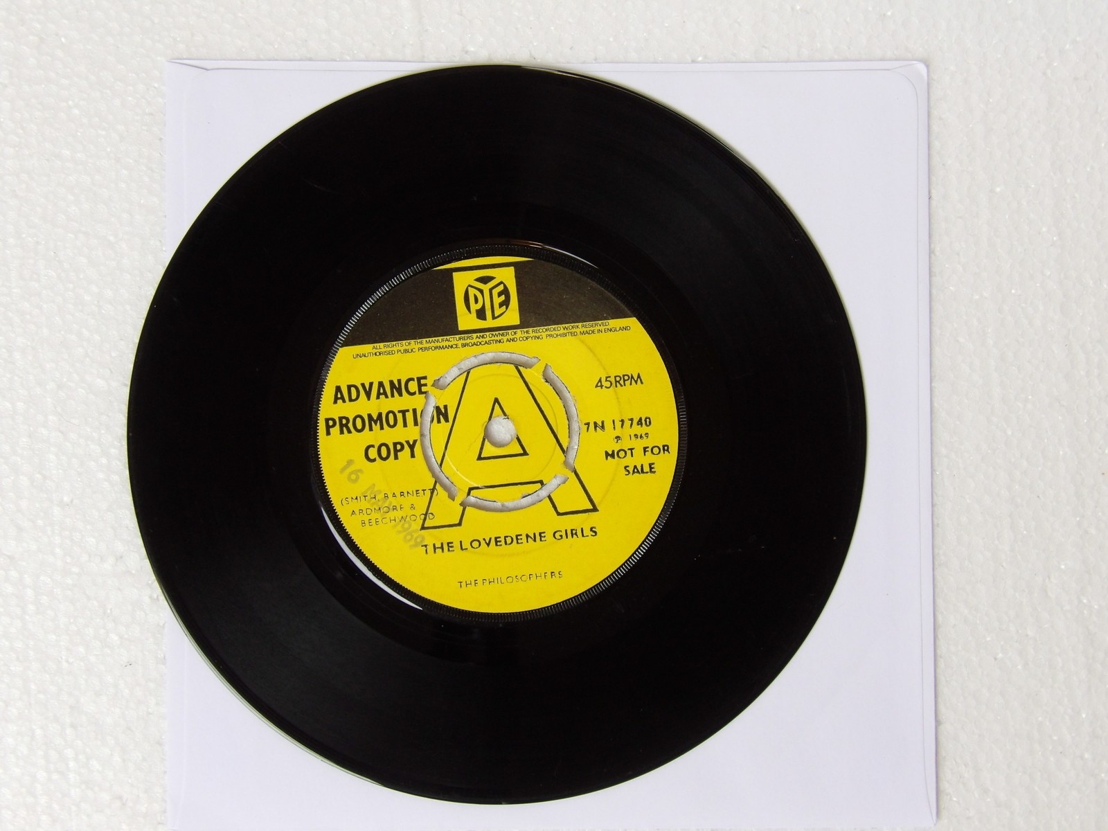 The Philosophers:  The Lovedene Girls   1969  PROMO  7″